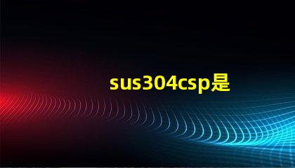 sus304csp是什么意思 工行csp是什么意思